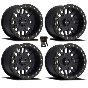 Method 406 Beadlock 14x10 Wide Wheels BlackCan-Am Commander Maverick Renegade Outlander Defender