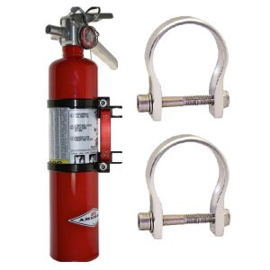 Axia Alloys Silver Release Mount 2.5lb Red Amarex Extinguisher + 1.625