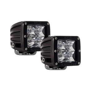 Rigid Industries D-Series Dually LED Spot Light White Surface Mount Pair