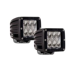 Rigid Industries D-Series D2 LED Driving Light Yellow Surface Mount Pair