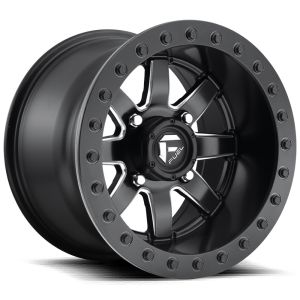 Fuel Maverick Beadlock 14x10 Wide UTV Wheel - Matte Black/Milled (4/137) 5+5