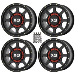 KMC XS134 Addict 2 ATV Wheels/Rims (+38mm) Black 14