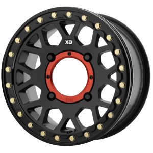 KMC KS235 Grenade Beadlock 14x7 ATV/UTV Wheel - Satin Black (4/156) +38mm