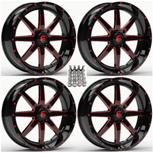 Fuel Maverick ATV Wheels Red/Black 18