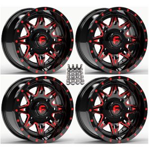 Fuel Lethal ATV Wheels Red/Black 14