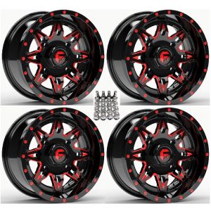 Fuel Lethal ATV Wheels Red/Black 15