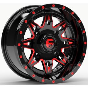 Fuel Lethal 15x7 ATV/UTV Wheel - Gloss Black/Red (4/137) 4+3 [D6531570A644]