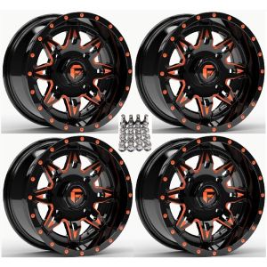 Fuel Lethal ATV Wheels Orange/Black 15
