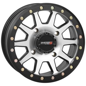 System 3 SB-3 Beadlock 14x7 ATV/UTV Wheel - Machined (4/156) 5+2 [14S3-2056]