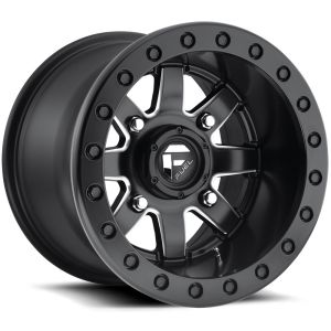 Fuel Maverick Beadlock 14x7 ATV/UTV Wheel - Matte Black/Milled (4/137) 5+2
