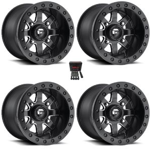 Fuel Maverick Beadlock 15x10 Wide Wheels Milled (5+5) Can-Am Maverick X3 / Honda Pioneer 1000