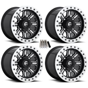 Fuel Hardline Beadlock UTV Wheels Black 15x7/15x10 Polaris RZR 1000 XP / Ranger XP 900/1000