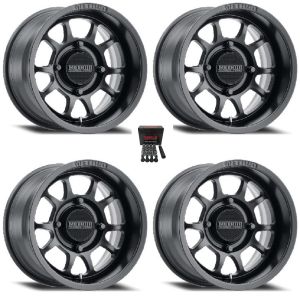 Method 409 15x10 Wide Wheels Black (5+5) Kawasaki Mule Pro FXT