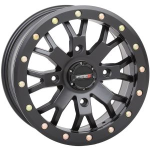 System 3 SB-4 Beadlock 14x7 ATV/UTV Wheel - Matte Black (4/137) 4+3 [14S3-3138]