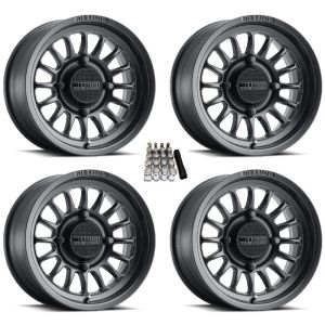 Method 411 Wheels/Rims Black 15x7/15x10 Can-Am Maverick X3 / Honda Pioneer 1000