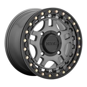 KMC KS240 Recon Beadlock 14x7 ATV/UTV Wheel - Gunmetal (4/137) +38mm