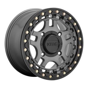 KMC KS240 Recon Beadlock 14x7 ATV/UTV Wheel - Gunmetal (4/156) +38mm