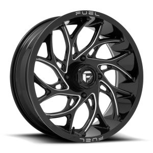 Fuel Runner 20x7 ATV/UTV Wheel - Gloss Black/Milled (4/137) 4+3