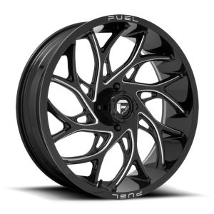Fuel Runner 24x7 ATV/UTV Wheel - Gloss Black/Milled (4/156) 4+3