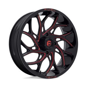 Fuel Runner 18x7 ATV/UTV Wheel - Gloss Black/Red (4/137) +13mm