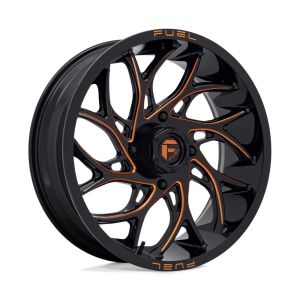 Fuel Runner 24x7 ATV/UTV Wheel - Gloss Black/Orange (4/137) +13mm