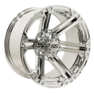 GTW Specter 12x7 Golf Cart Wheel - Chrome (4/4) 3+4 [19-189]