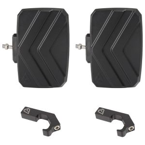 Assault Industries Explorer Side Mirrors (Pair) w/ Pro-Fit Clamps - Black