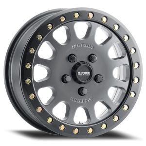 Method 401 Beadlock 15x6 UTV Wheel - Titanium (5x4.5) 5+1 [MR40156012851B]