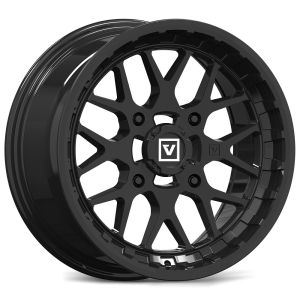 Valor V03 14x7 ATV/UTV Wheel - Gloss Black (4/110) +25mm