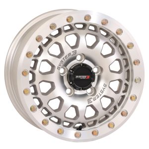 System 3 SB-6 Beadlock 15x7 UTV Wheel - Machined (5x4.5) 6+1 [15S3-6845]