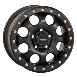 System 3 SB-7 Beadlock 15x10 Wide UTV Wheel-Matte Black (5x4.5) 5+5 [15S3-75451]