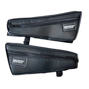 TMW OFF-ROAD 4 Seat Rear Door Bags Polaris RZR Pro XP / R 4 - Black