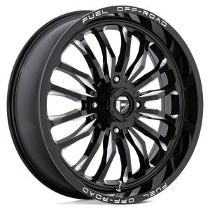 Fuel ARC 22x7 ATV/UTV Wheel - Gloss Black/Milled (4/137) +13mm