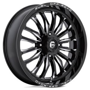 Fuel ARC 22x7 ATV/UTV Wheel - Gloss Black/Milled (4/156) +13mm