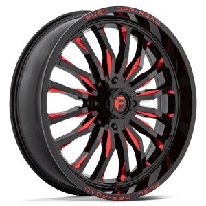Fuel ARC 24x7 ATV/UTV Wheel - Gloss Black/Red (4/156) +13mm [D8222470A544]