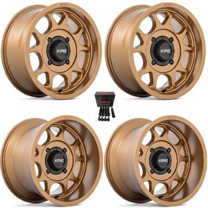 KMC Toro S 15x10 Wide Wheels Bronze Can-Am Maverick X3 / Honda Pioneer 1000