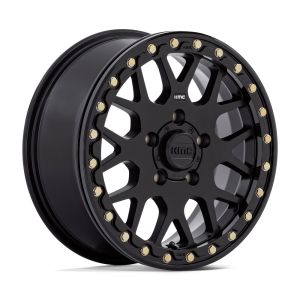 KMC KS235 Grenade Beadlock 15x6 UTV Wheel - Satin Black (5x4.5) +38mm