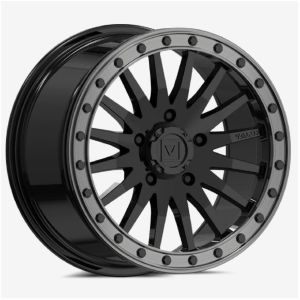 Valor V06 Beadlock 15X8 ATV/UTV Wheel - Gloss Black (5x4.5) +40mm