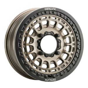 MetalFX Hitman Beadlock 15x6 ATV/UTV Wheel - Bronze/Black 4/137 +38mm [78102]