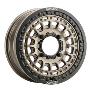 MetalFX Hitman Beadlock 15x6 ATV/UTV Wheel - Bronze/Black 4/156 +38mm [78105]