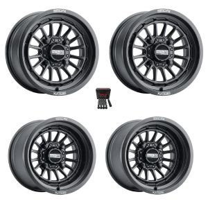 MetalFX Delta 15x7/15x10 Wheels Black Polaris RZR 1000 XP / Ranger XP 900/1000