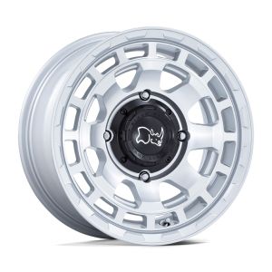 Black Rhino Chamber 14x7 ATV/UTV Wheel - Silver/Machined (4/110) +10mm