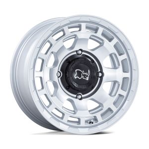 Black Rhino Chamber 14x7 ATV/UTV Wheel - Silver/Machined (4/137) +10mm