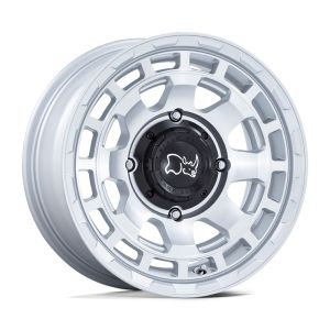 Black Rhino Chamber 14x7 ATV/UTV Wheel - Silver/Machined (4/156) +10mm
