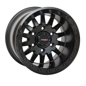 System 3 SB-8 Beadlock 15x10 Wide UTV Wheel-Matte Black 6x5.5 +0mm [15S3-85651]