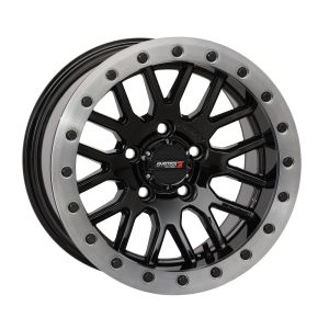 System 3 SB-9 Beadlock 15x9 UTV Wheel - Gloss Black (5x4.5) 5+4 [15S3-9144]