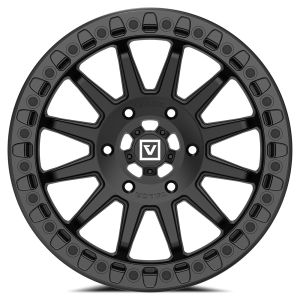 Valor V09 Beadlock 17x8 UTV Wheel - Satin Black (6x5.5) +40mm [V09-1780P4006SB]