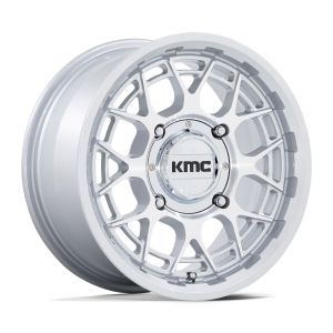 KMC KS139 Technic 15x7 UTV Wheel - Silver Machined 4/137 +38mm [KS139SD15704838]