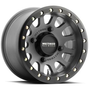 Method 401 Beadlock 15x7 ATV/UTV Wheel - Titanium (4/156) 4+3 [MR40157046843B]