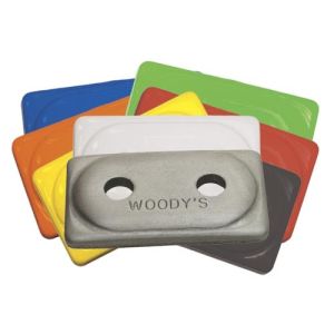 Woody's Traction Double Digger Aluminum Support Plates Orange - 48 Pack